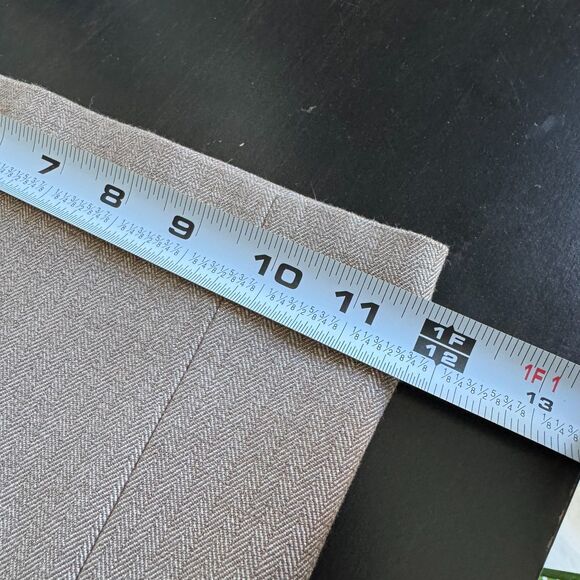 Apostrophe Woman 20W Brown Herringbone Dress Pants Stretch Career Plus RN15099 - Picture 8 of 9